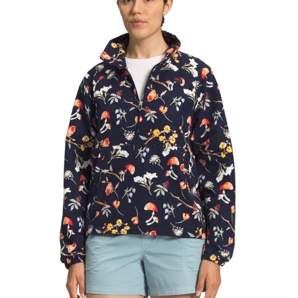 The North Face | Women’s Printed Class V Anorak Windbreaker Pullover Mushroom XL - Picture 1 of 8